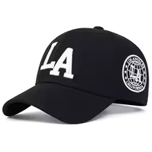 LA Hat-Blk Wht