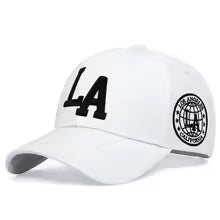 LA Hat-Whr Blk