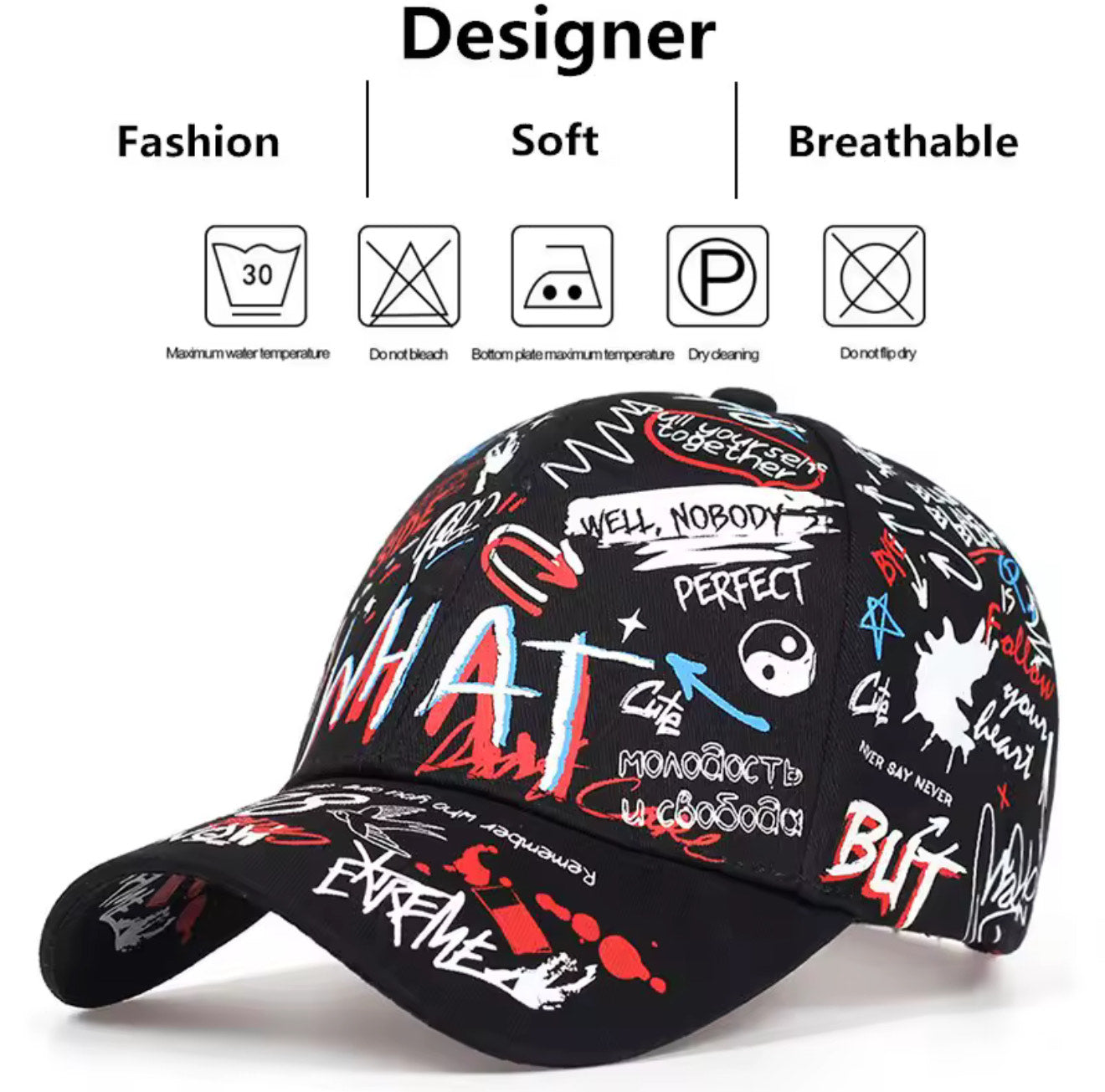 Graffiti Hat Blk
